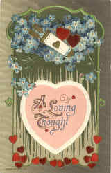 A Loving Thought Flowers Postcard Postcard