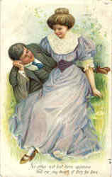 Tell me, my heart, if this be love. Romance & Love Postcard Postcard