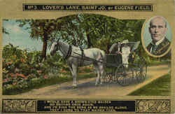 No. 3 Lovers Lane, Saint Jo by Eugene Field Romance & Love Postcard Postcard