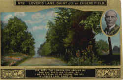 No. 2 Lovers Lane, Saint Jo by Eugene Field Romance & Love Postcard Postcard