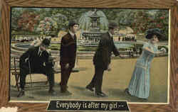 Everybody is after my girl Postcard