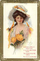 Glamour Woman Women Postcard Postcard