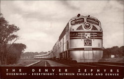 The Denver Zephyrs - Overnight - Everynight - Between Chicago and Denver Postcard