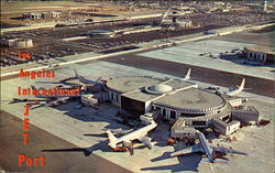 Los Angeles International JET Port California Postcard Postcard