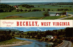 Greetings from Beckley West Virginia Postcard Postcard