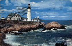 Portland Head Light Maine Postcard Postcard