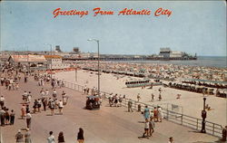 Greetings from Atlantic City New Jersey Postcard Postcard