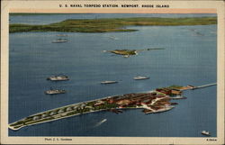 U.S. Naval Torpedo Station Newport, RI Postcard Postcard