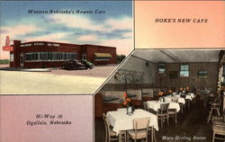 Hoke's New Cafe Ogallala, NE Postcard Postcard