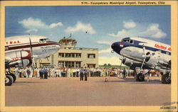 Youngstown Municipal Airport Postcard