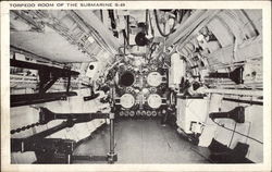 Torpedo Room of Submarine S-49 Cleveland, OH Exposition Postcard Postcard