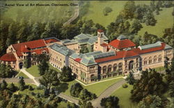 Aerial View of Art Museum Cincinnati, OH Postcard Postcard