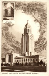 Nebraska State Capitol Building Lincoln, NE Postcard Postcard