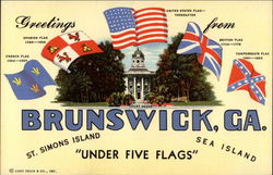 Greetings from Brunswick, GA Postcard