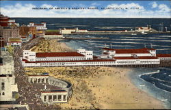 Panorama of America's Greatest Resort Atlantic City, NJ Postcard Postcard