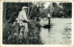 Fishing on the "Old Wisconsin" Postcard