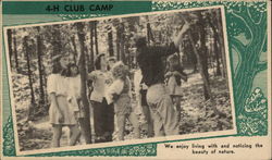 4-H Club Camp Camping Postcard Postcard