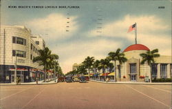 Miami Beach's Famous Lincoln Road Florida Postcard Postcard