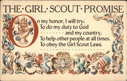 The Girl Scout Promise Postcard