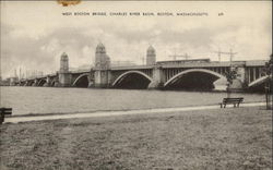 West Boston Bridge, Charles River Basin Postcard