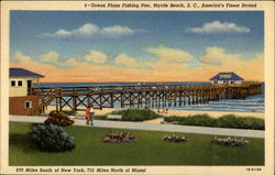 Ocean Plaza Fishing Pier Postcard