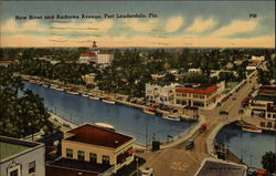 New River and Andrews Avenue Fort Lauderdale, FL Postcard Postcard