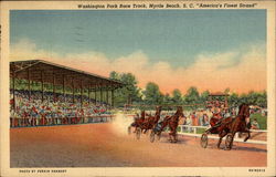 Washington Park Race Track Postcard