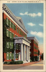 Historic Salem College Winston-Salem, NC Postcard Postcard