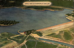 Aerial View of Wappapello Dam Postcard