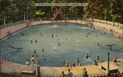 Swimming Pool, Moore's Park Postcard