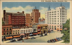 Mansfield Skyline Ohio Postcard Postcard