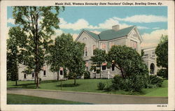 Music Hall, Western Kentucky State Teachers' College Bowling Green, KY Postcard Postcard