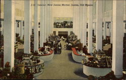 Interior, New Juarez Market Mexico Postcard Postcard