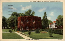 Round Tower, Fort Snelling Minneapolis, MN Postcard Postcard