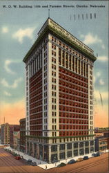 W. O. W. Building, 14th and Farnam Streets Postcard