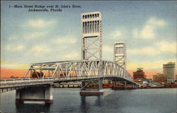 Main Street Bridge over St. John's River Postcard