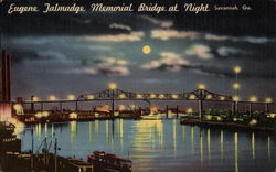 Eugene Talmadge Memorial Bridge Postcard