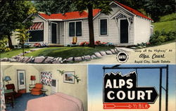 Alps Court Rapid City, SD Postcard Postcard