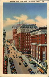 Douglas Street, West from 17th Street Postcard