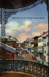 Royal Street in the French Quarter Postcard