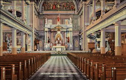 The Interior of St. Louis Cathedral Postcard