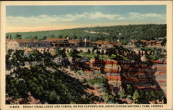 Bright Angel Lodge and Cabins, on the Canyon's Rim Postcard