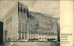 Bismark Hotel, Randolph at La Salle St Postcard