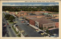 Utica Square Shopping Center Postcard