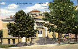 Public Library Cadillac, MI Postcard Postcard