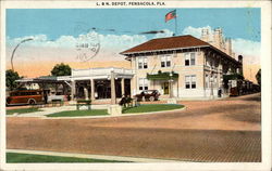 L&N Depot Pensacola, FL Postcard Postcard