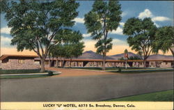 Lucky "U" Motel Postcard