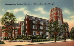 Michigan Union Building Postcard