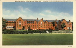 Mosher Jordan Hall (Girls' Dormitory) University of Michigan Postcard