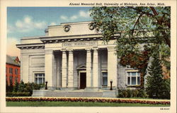 Alumni Memorial Hall, University of Michigan Ann Arbor, MI Postcard Postcard